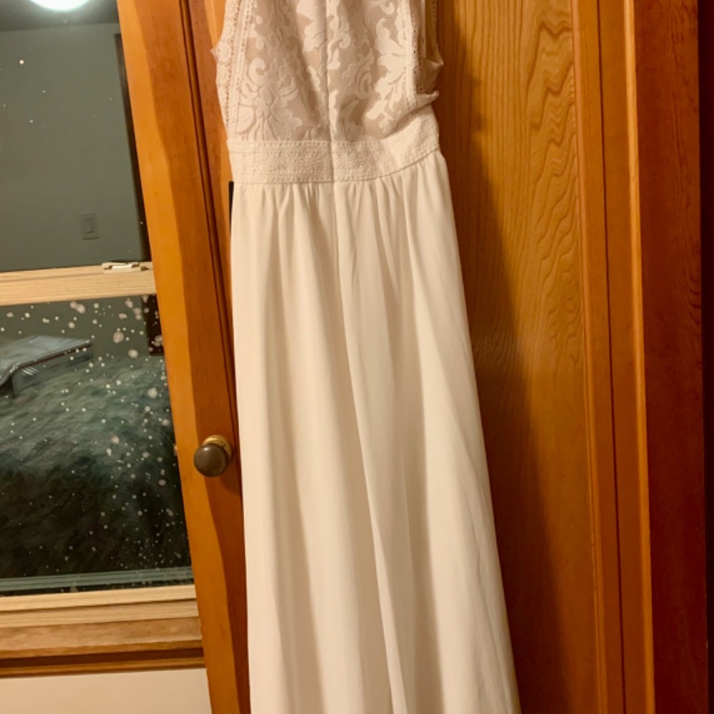NWT Lulu’s “Forever & Always” White Lace Maxi Dress - Picture 6 of 7